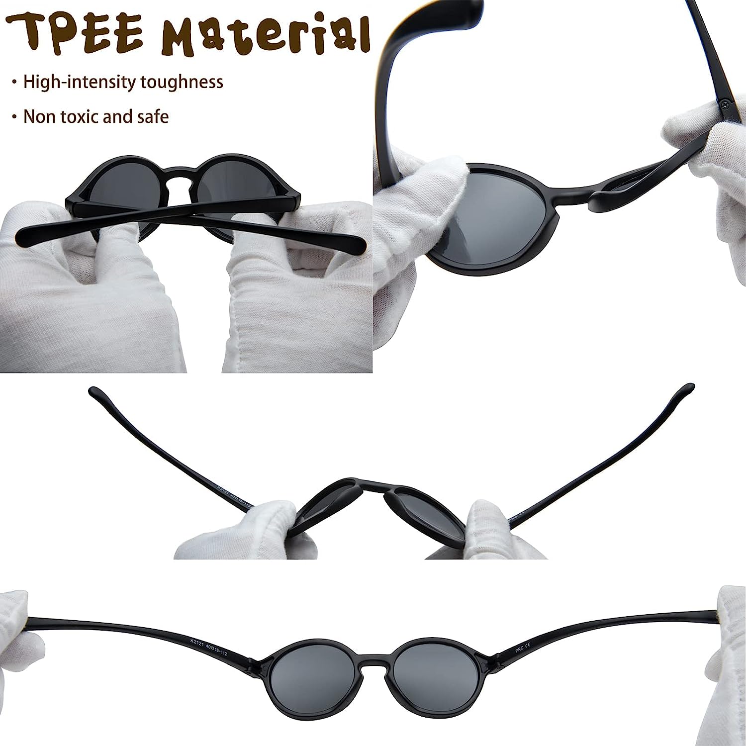 Pro Acme Polarized Baby Sunglasses with Strap for Toddler Newborn Infant Age 0-24 Months Flexible Boy Girls Sunglasses UV400 - Image 6